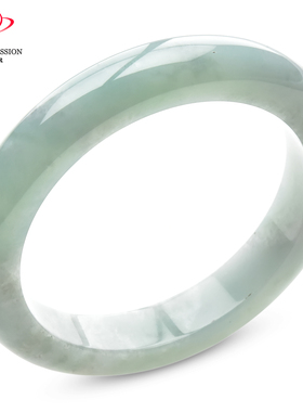 豪8印象手镯之家S125010Y663翡翠手镯圈口57.7mm天然a货淡绿玉镯