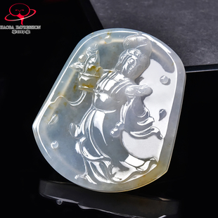 豪8印象手镯之家G26160G146翡翠天外飞仙吊坠冰糯种黄翡缅甸挂件