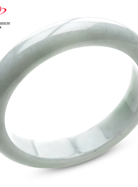 豪8印象P26018P484翡翠手镯圈口56.4mm冰糯种天然缅甸a货浅绿玉镯