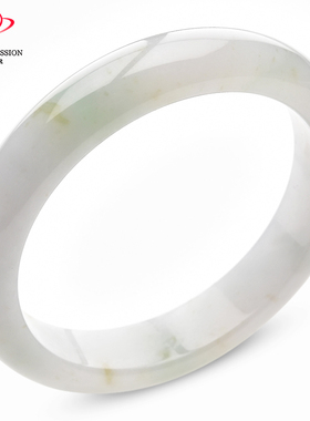 豪8印象.手镯之家S525048Y378翡翠圈口55.4mm天然a货缅甸玉镯带证