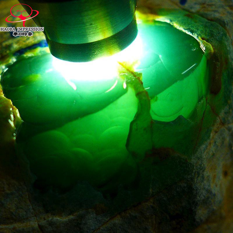 豪8印象Z26088G172冰脱沙老坑好种 天然缅甸翡翠毛料原石1165.78g