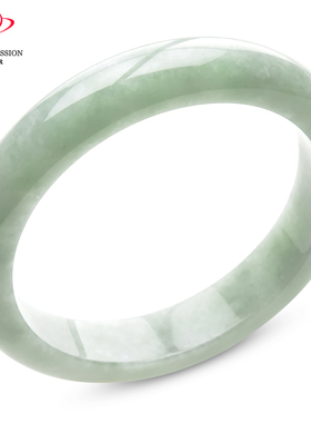豪8印象P26048P259翡翠手镯圈口58.6mm冰糯种淡绿天然缅甸玉镯