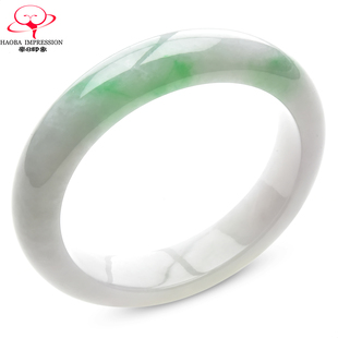 豪8印象手镯之家S1225128Y169翡翠手镯圈口54.7mm天然缅甸a货玉镯