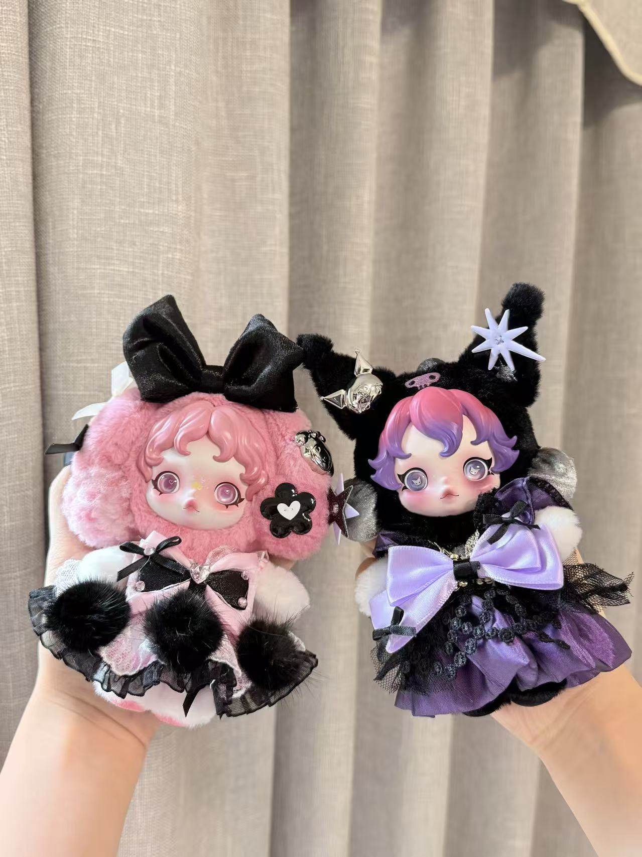 【手工】SP娃衣skullpanda美乐蒂酷洛米联名毛绒搪胶衣服10cm,模玩/动漫/周边/娃圈三坑/桌游,棉花娃娃/毛绒玩具娃衣,淘宝优惠券,粉丝福利购,淘宝优惠卷