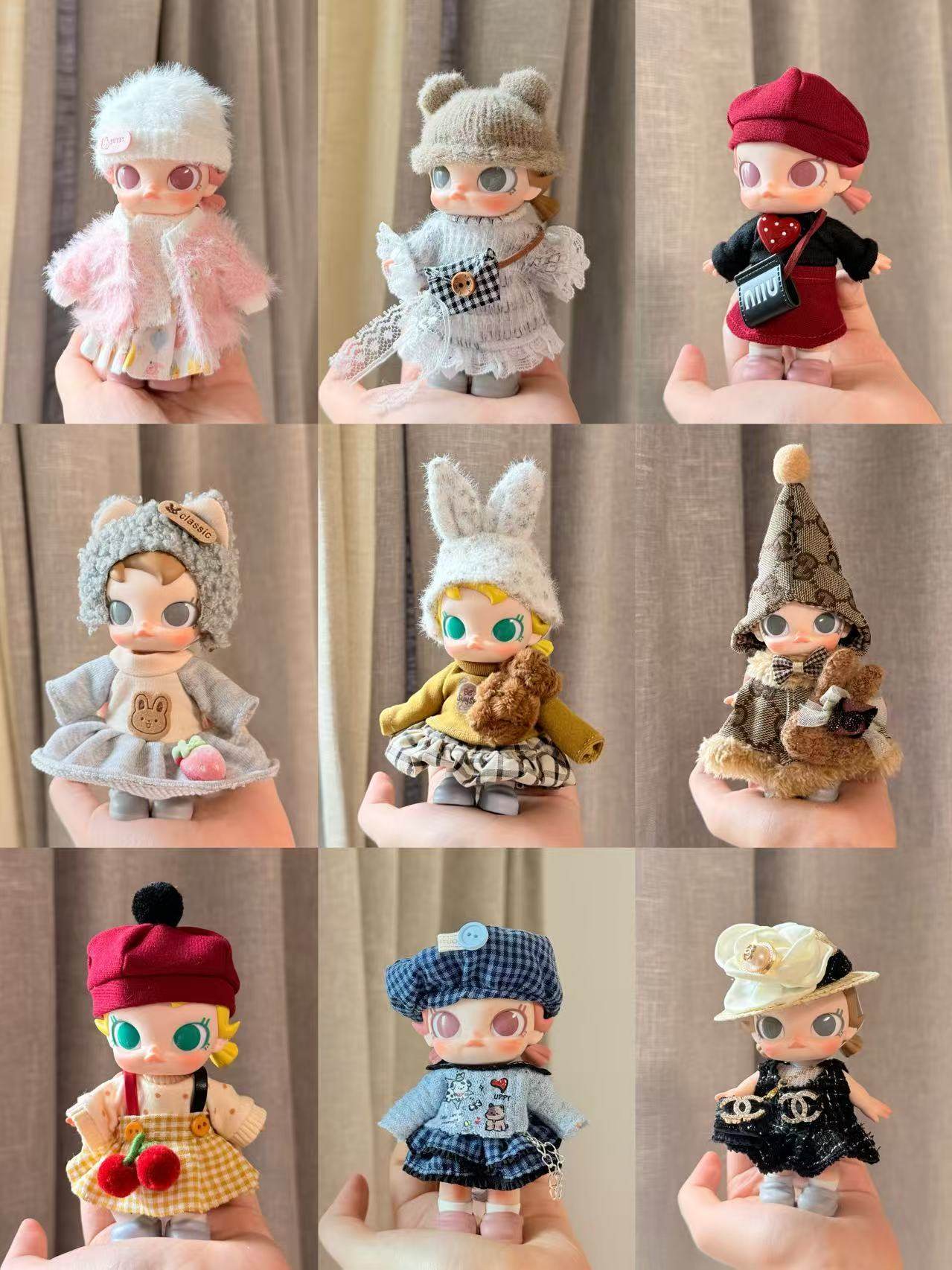 【手工】babymolly娃衣积极入冬衣服可爱搪胶毛绒挂件裙子着替