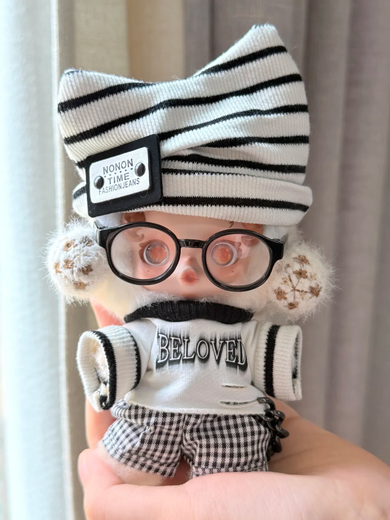 【手工定制】SP光织园娃衣朝晖着痕清池skullpanda娃娃衣服头饰
