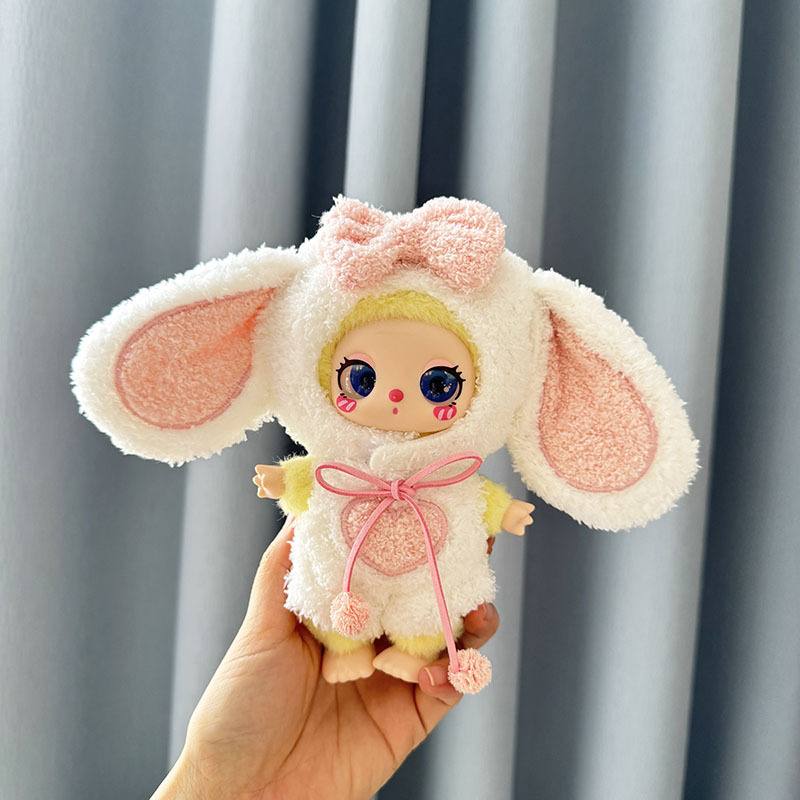 仅售娃衣】16cm莉拉LUKY CAT挂件玩偶着替毛绒娃衣心动大耳兔套装