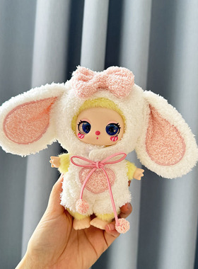 仅售娃衣】16cm莉拉LUKY CAT挂件玩偶着替毛绒娃衣心动大耳兔套装