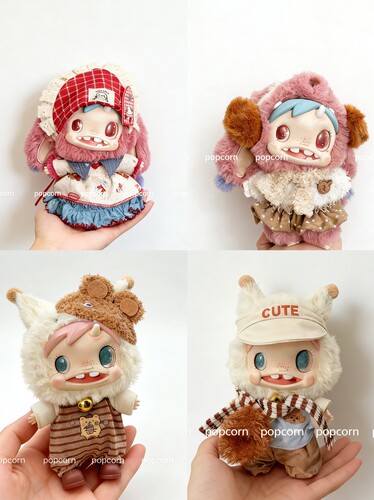 【手工】polar宝拉娃衣Monster baby怪物收藏系列毛绒公仔着替衣