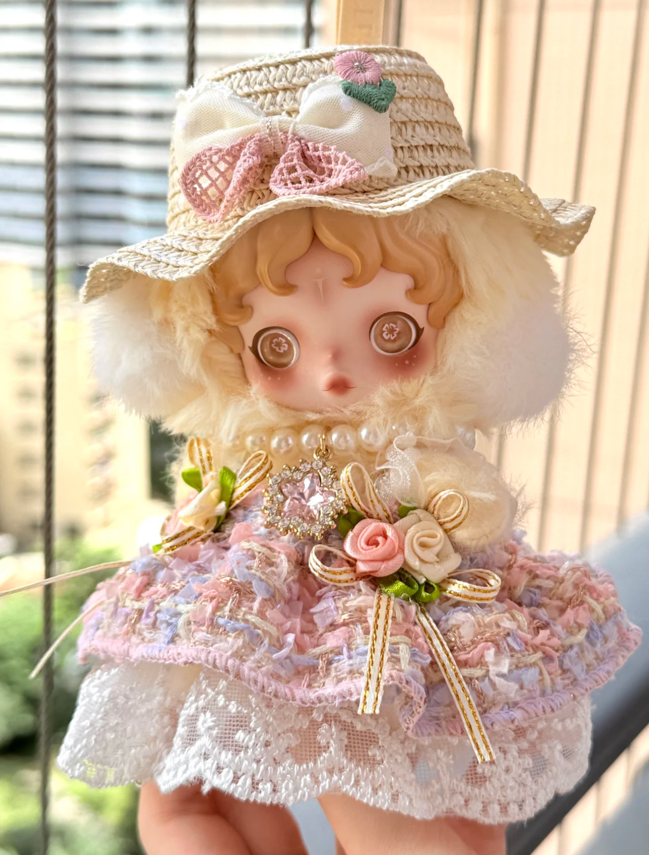 【手工定制】SP娃衣光织园朝晖着痕skullpanda娃娃衣服礼服裙头饰