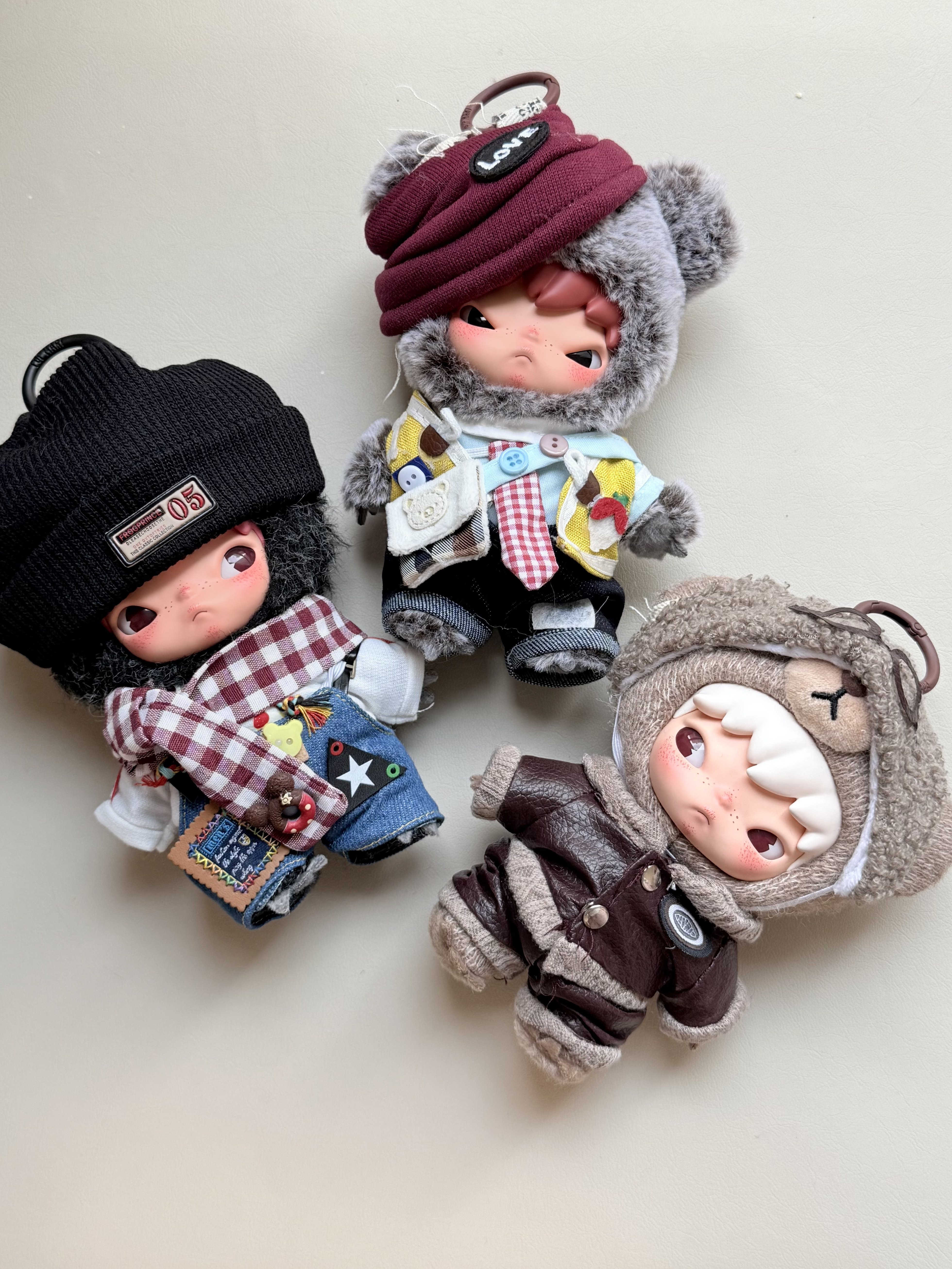 【手工】小野hirono公路日志娃衣毛绒公仔挂件搪胶盲盒着替衣服