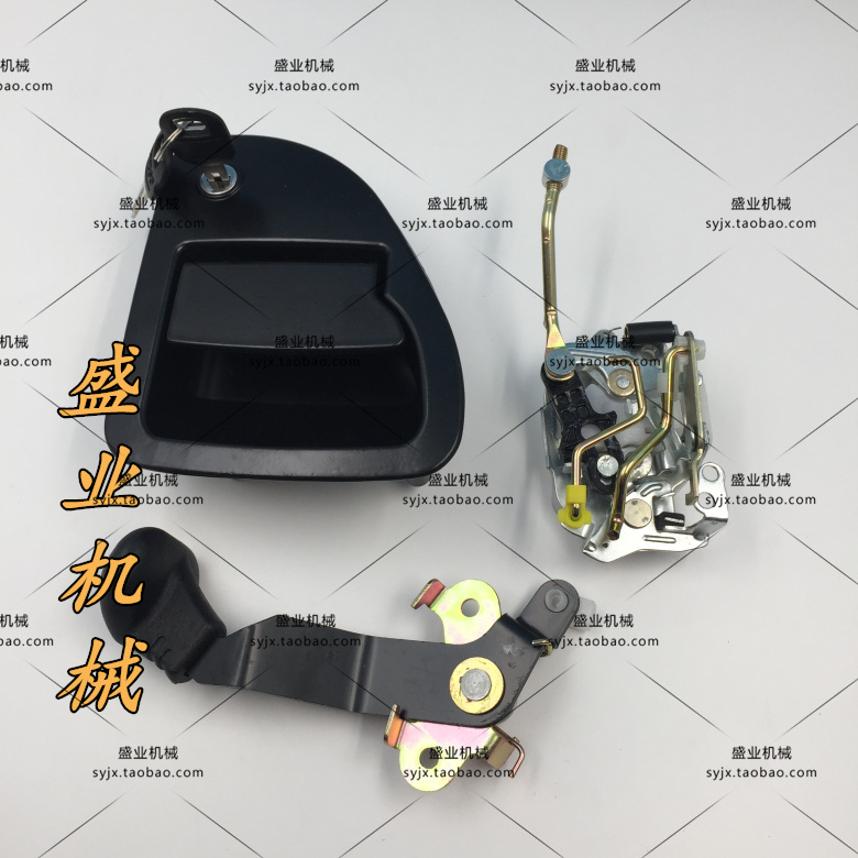 挖掘机配件卡特306D/306E/307/308C驾驶室门锁 内外拉手 锁块锁芯