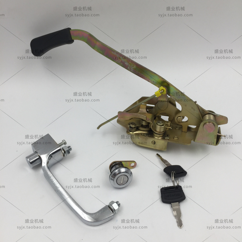 日立挖掘机EX200-2-3 EX120-2-3驾驶门锁锁芯外拉手内拉门锁总成