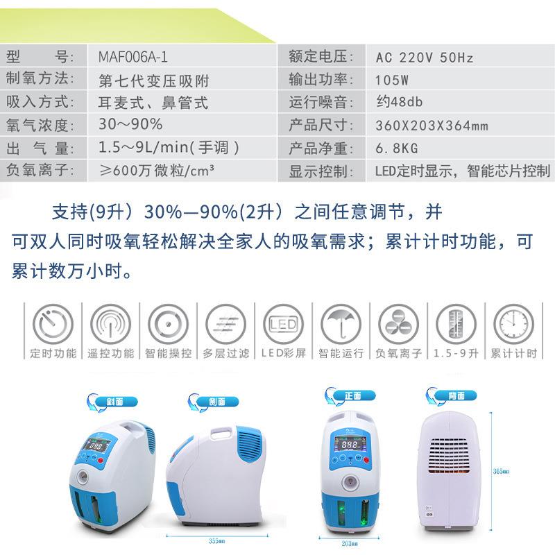 美飞制家用制氧机耳麦式鼻氧管亚式品质80036吸器氧机厂家