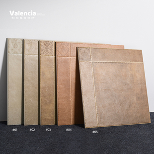 美式田园仿古砖500X500直角别墅客厅厨房复古瓷砖咖啡店防滑地砖