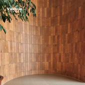 复古焦糖色中古风瓷砖渐变色长条哑光艺术手工砖法式 卫生间陶土砖