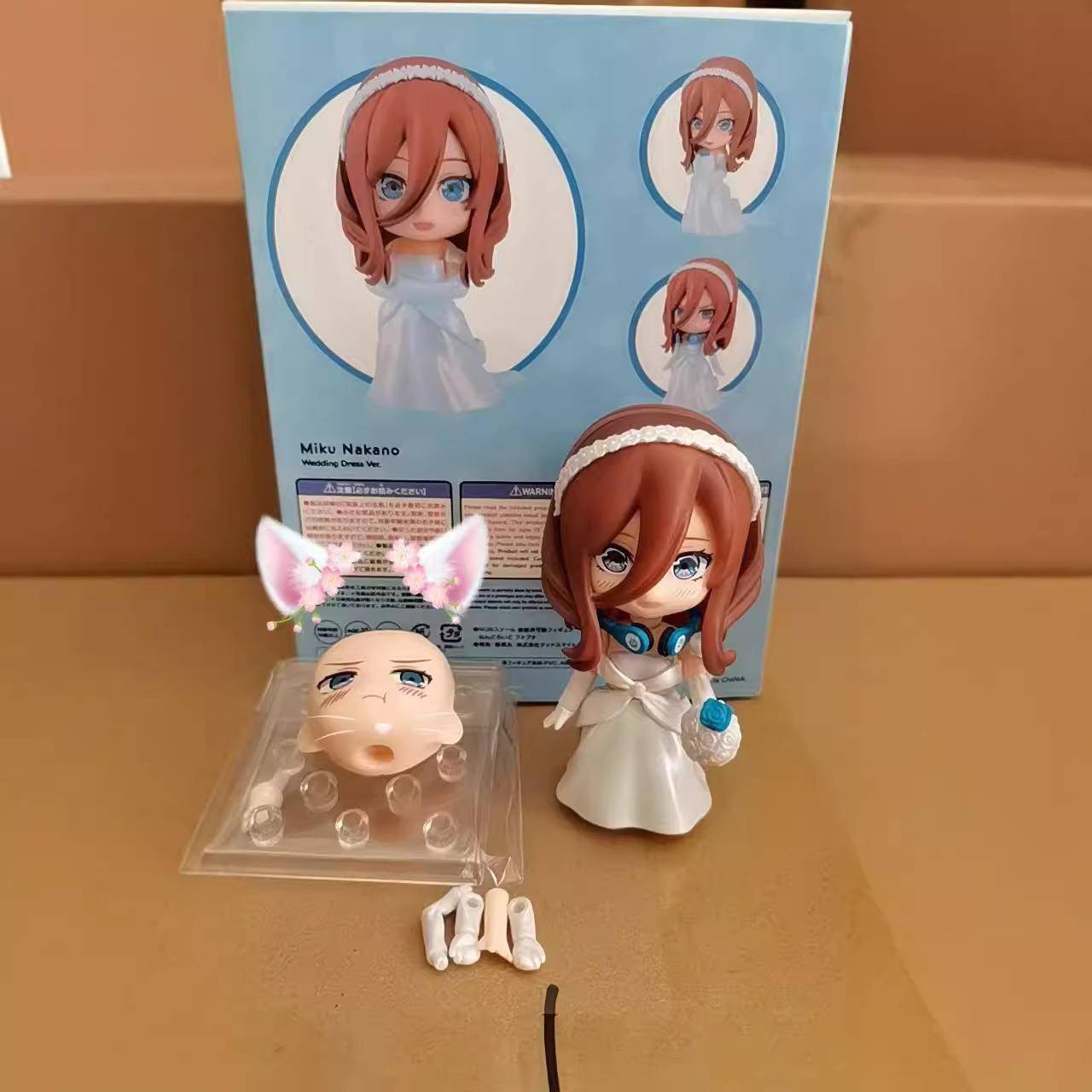 国产GSC Q版粘土人#2374 五等分的新娘∽ 中野三玖婚纱 可动手