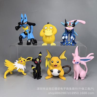 7款宠物精灵妖怪比卡丘宝贝谜拟丘摆件手办公仔玩具玩偶模型手办