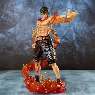 海贼王GK 火焰指尖艾斯 顶上决战 站姿场景动漫手办模型摆件