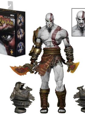 NECA 战神3 Ultimate Kratos 奎托斯 奎爷 盒装豪华版 手办模型