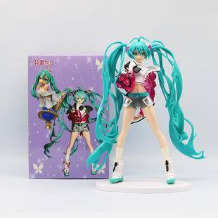 米山舞初音手办双马尾初音未来歌姬二次元动漫美少女玩偶摆件