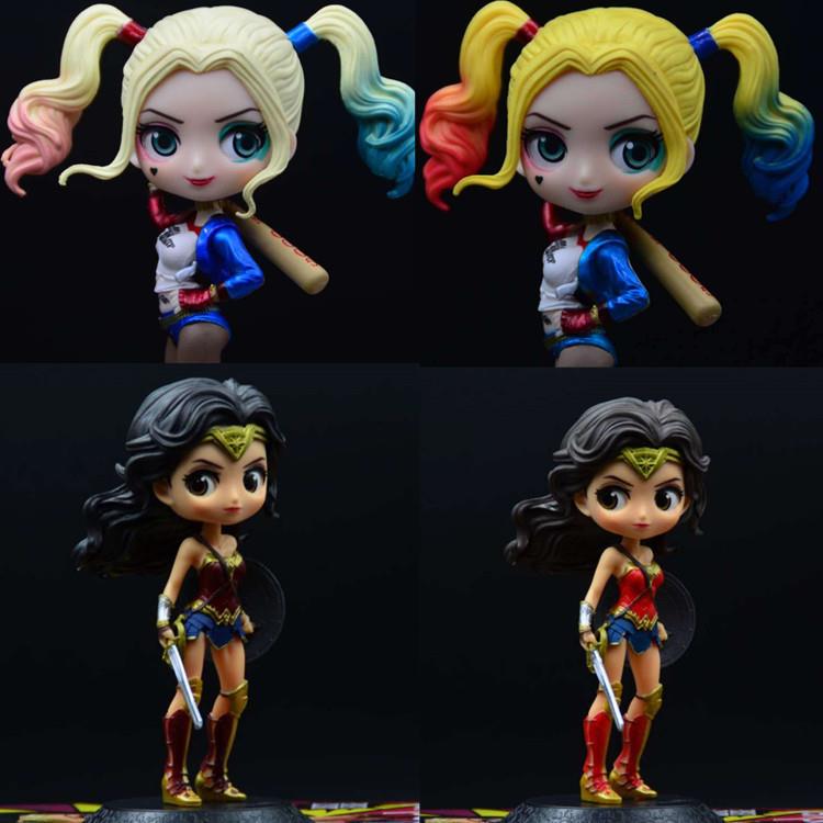 q版丑女手办神奇女侠车载摆件蛋糕装饰哈莉奎茵公仔模型摆件袋装