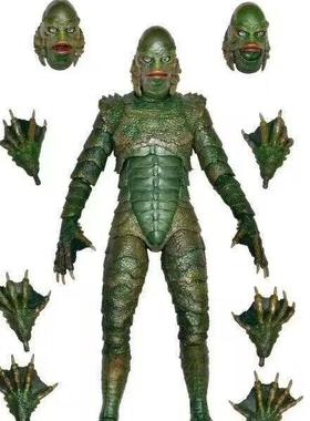 NECA 04822 环球怪物黑色泻湖的生物 鱼人 7寸可动 手模型盒装