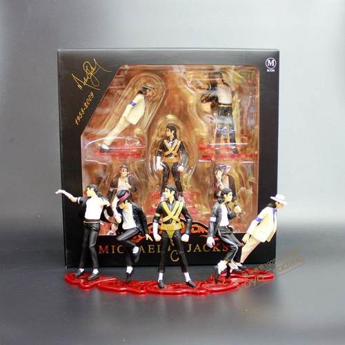 迈克尔杰克逊Michael Jackson手办舞姿小号手办5款手办摆件