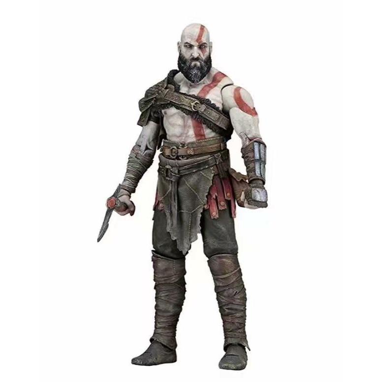 战神 NECA 2018 父子版 奎托斯 阿特柔斯 模型 可动摆件 盒装手办