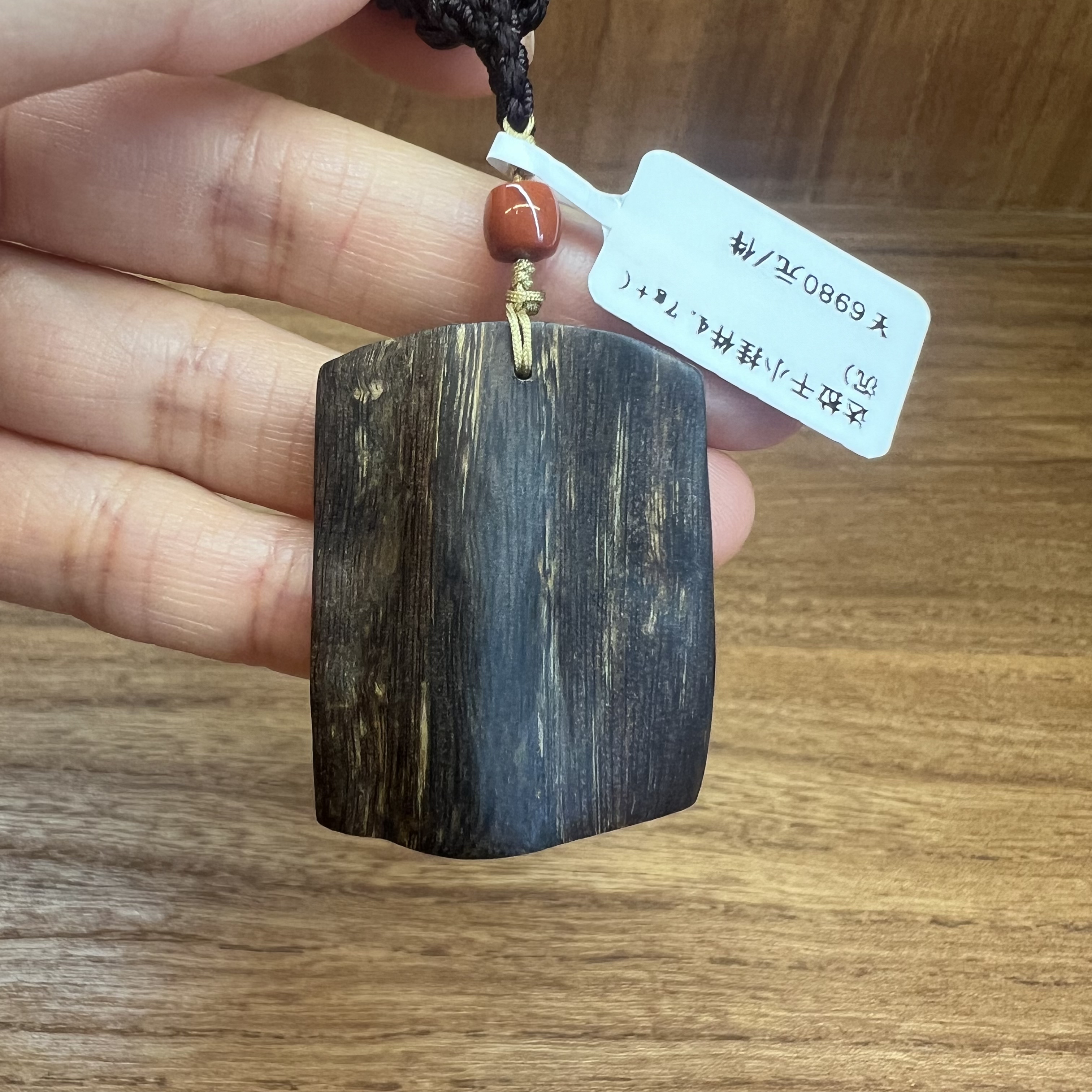 达拉干挂件吊坠沉水级天然沉香吊坠野料沉水孤品4.7g+博物馆沉香
