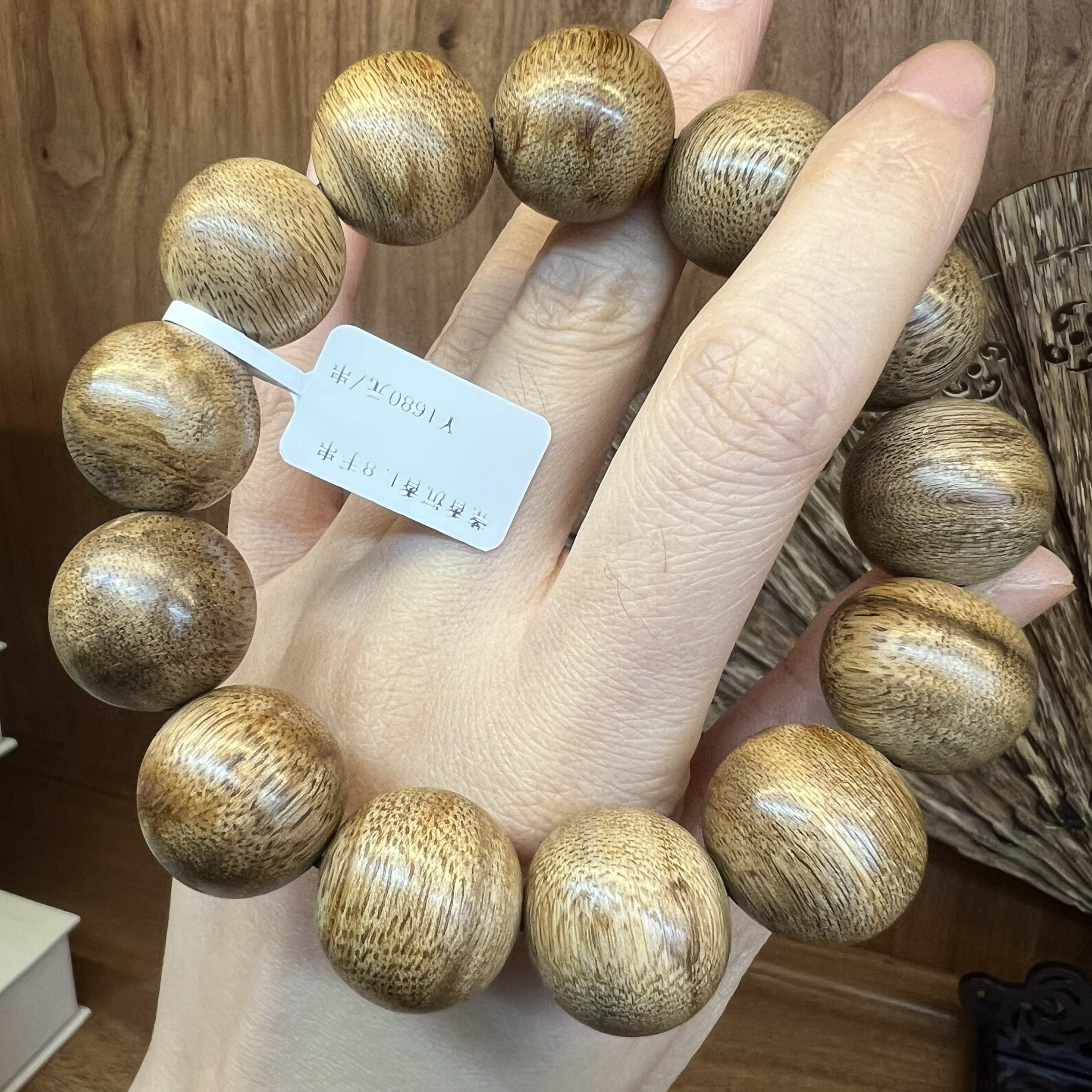 天然莞香沉香手串1.8*13