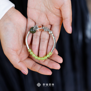 【青芝】合香珠手串绿色系