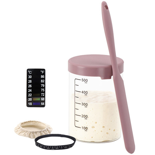 欧包酸种波兰种发酵罐天然酵种鲁邦种培养皿耐高温高硼硅玻璃罐