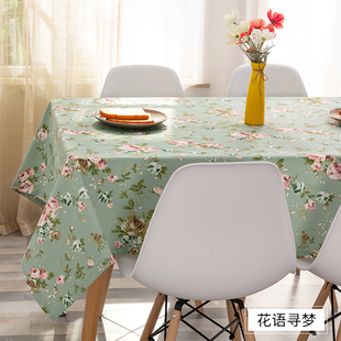 加厚布艺盖布茶几台布老粗布餐桌布帆布盖巾餐桌布田园风方桌布