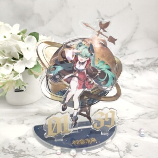 moeyu正品 初音未来官周39‘感谢祭 次元大发现系列 荧光流沙立牌