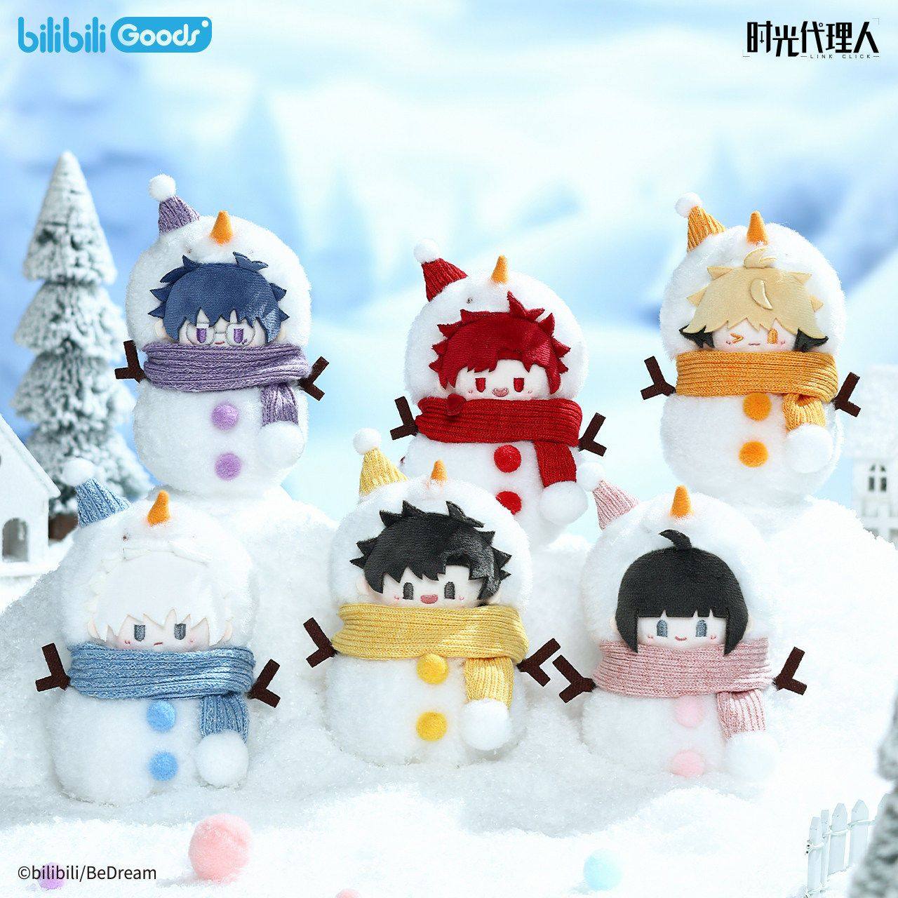 时光代理人 绒绒冬日系列 雪人毛绒挂件/徽章/手机挂件周边图片