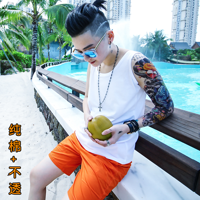 舒束束胸长款外穿束胸衣t宽松纯棉夏束胸无痕透气运动大码加强