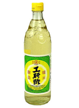 台湾原产 冠运 工研醋600ml瓶装 台式白醋寿司酢糯米酿造米醋香醋