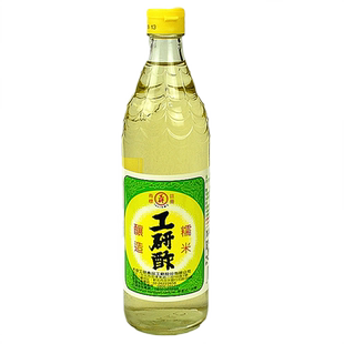 台湾原产 冠运 工研醋600ml瓶装 台式白醋寿司酢糯米酿造米醋香醋