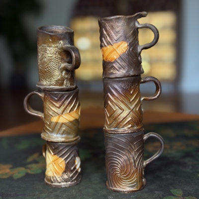 60ml直身小马克杯 柴烧茶杯子 周华彬老师