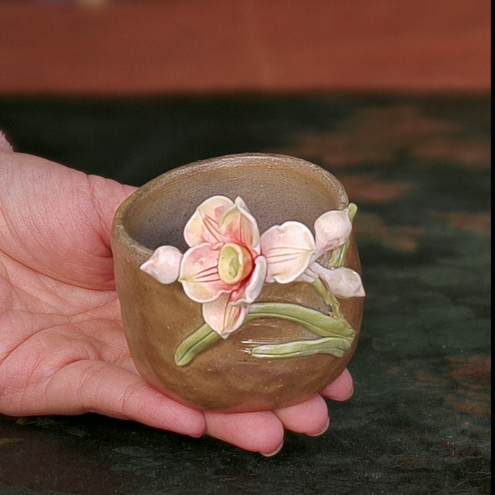 周华彬老师 111号 水仙花杯 柴烧茶杯子,餐饮具,茶杯,淘宝优惠券,粉丝福利购,淘宝优惠卷