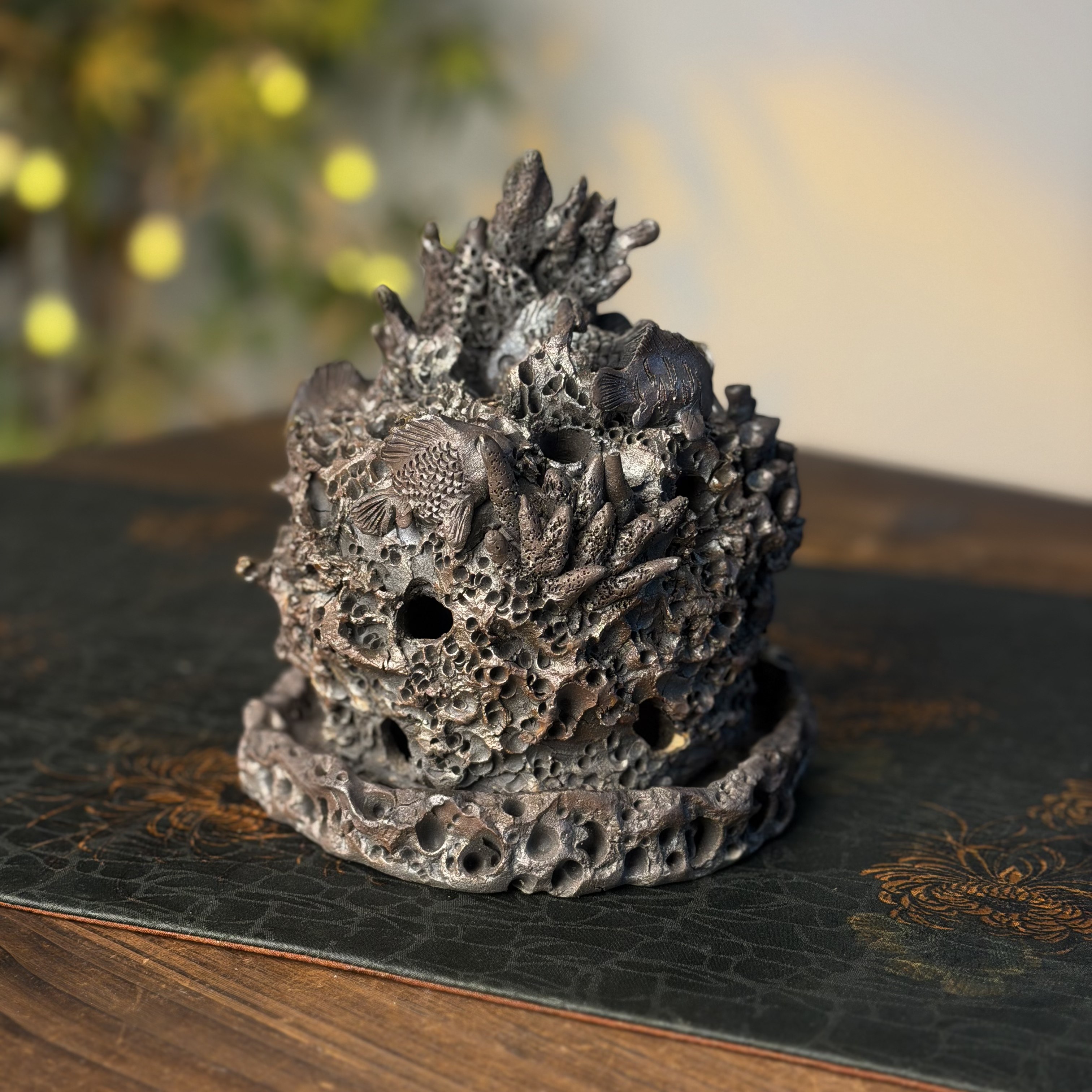 刘荣富老师 重工香炉雕塑！年年有余 鱼跃龙门  高16.5*宽15 摆件,餐饮具,茶宠摆件,淘宝优惠券,粉丝福利购,淘宝优惠卷