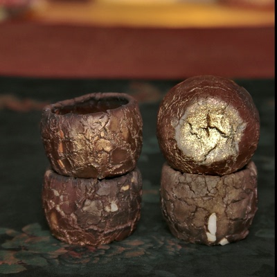 绝版！周华彬老师多只可选80ml-110ml爆裂杯柴烧杯子无釉纯手工