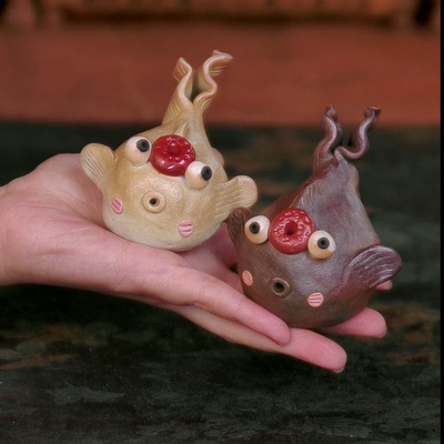 小金鱼线香茶宠 多只可选  柴烧林峰老师上新 茶宠