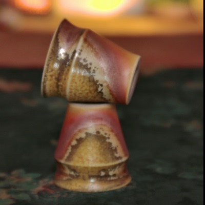 120ml手卷杯 黄陶 多只选~林峰老师柴烧茶杯子