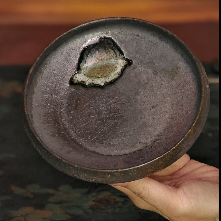 圆口壶承 银霜雀羽窑汗 15CM 36号 林峰老师柴烧壶承,餐饮具,茶盘,淘宝优惠券,粉丝福利购,淘宝优惠卷