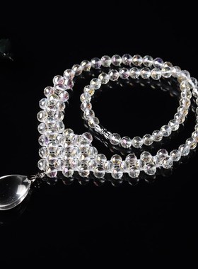 天然水晶项链盖疤痕公主