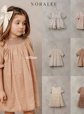 折扣款 现货美国 Noralee 女童丝绒连衣裙A字裙包屁衣