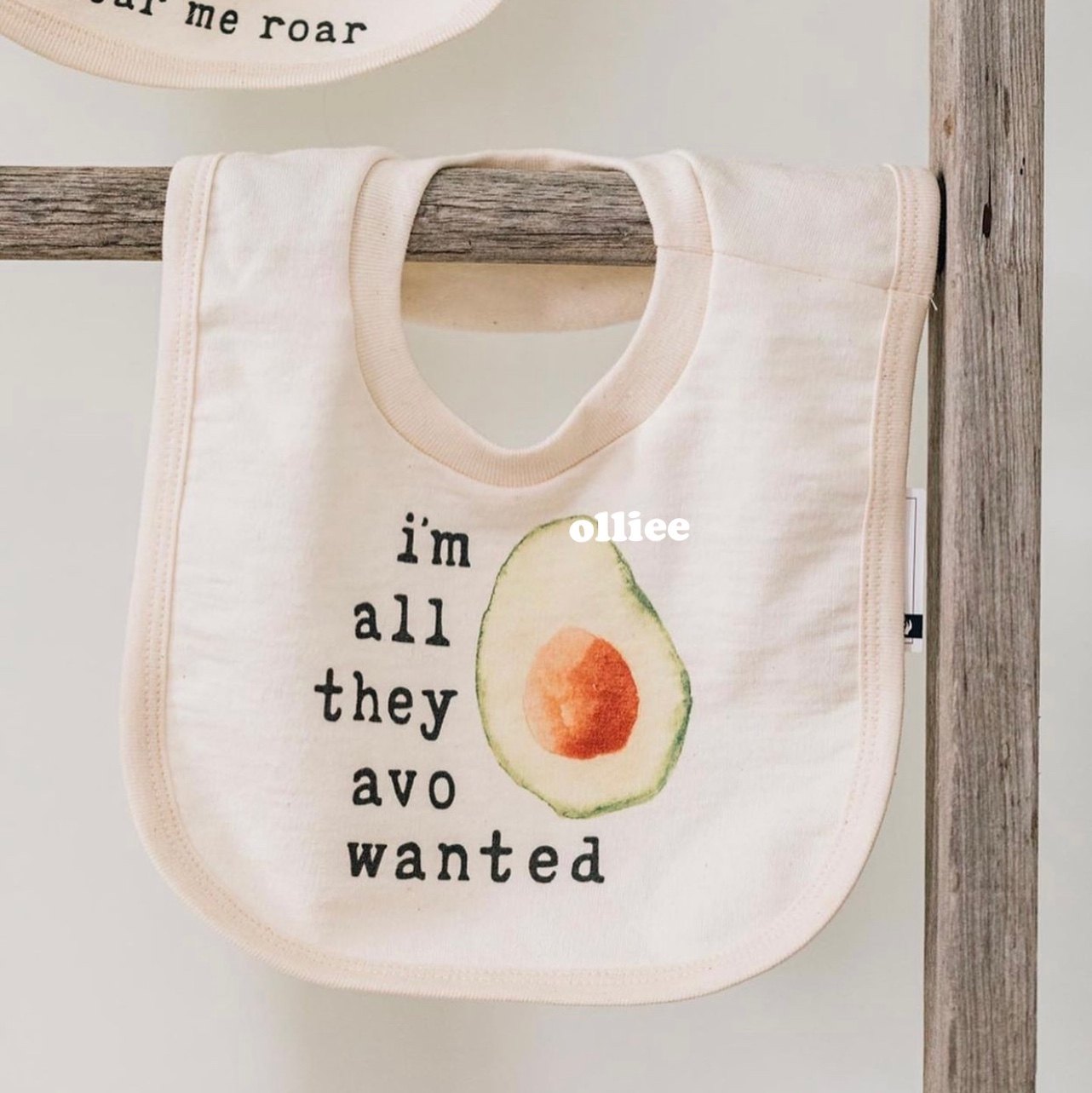 现货美国mini meep婴儿宝宝有机棉套头围兜口水巾