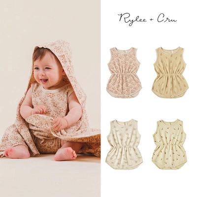 美国夏季女童无袖连体衣折扣款